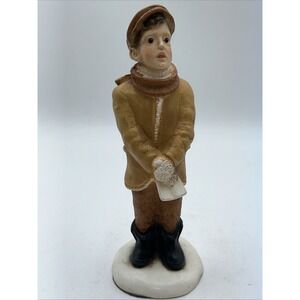 Rare Vintage 1988 Universal Statuary Corp. #889 Christmas Caroler Bug Eyed Boy